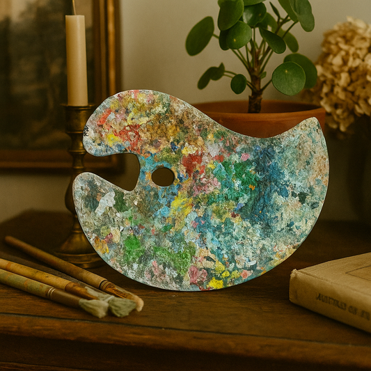 French Vintage Artist Palette, 1950s