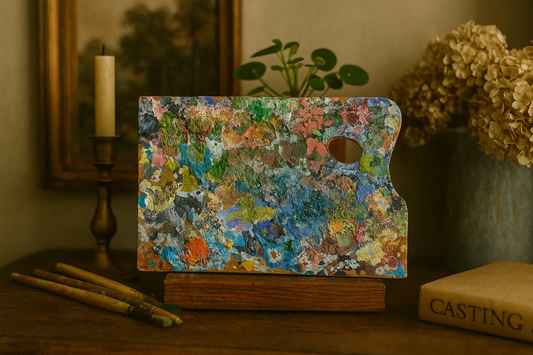 French Antique Artist Palette, 1940s