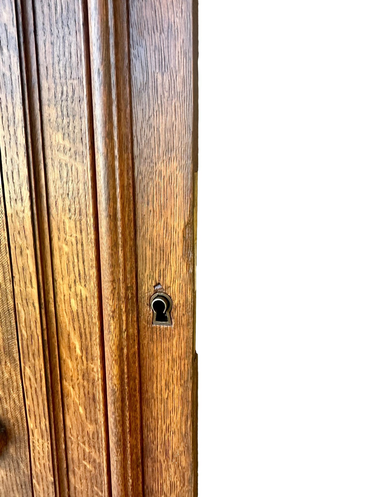 French antique carved oak wood door