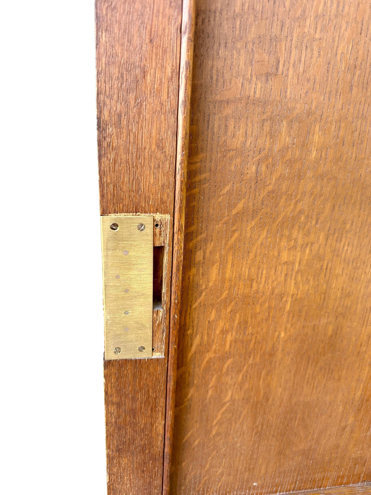 French antique carved oak wood door