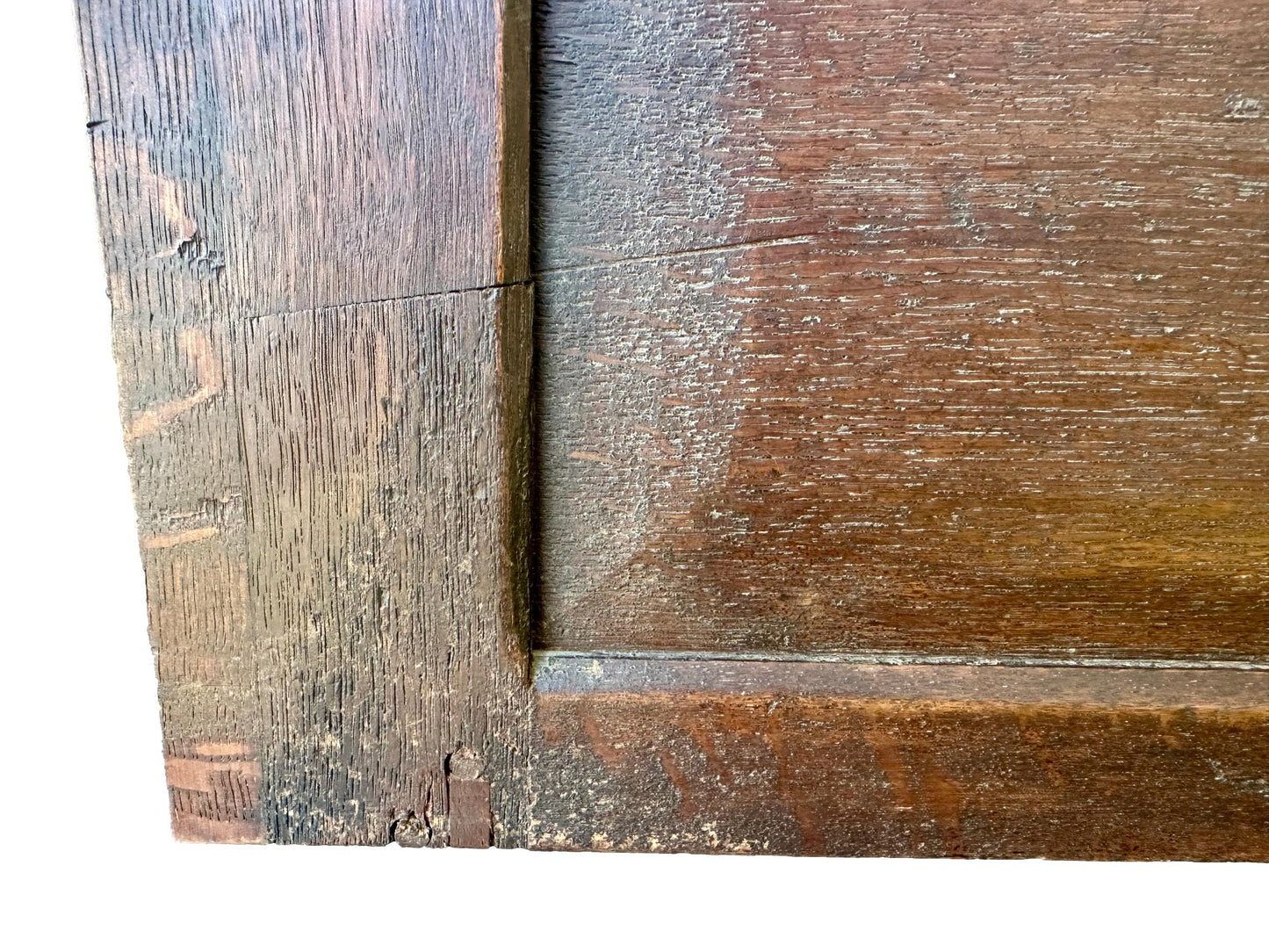 French Antique Carved Oak Wood Door