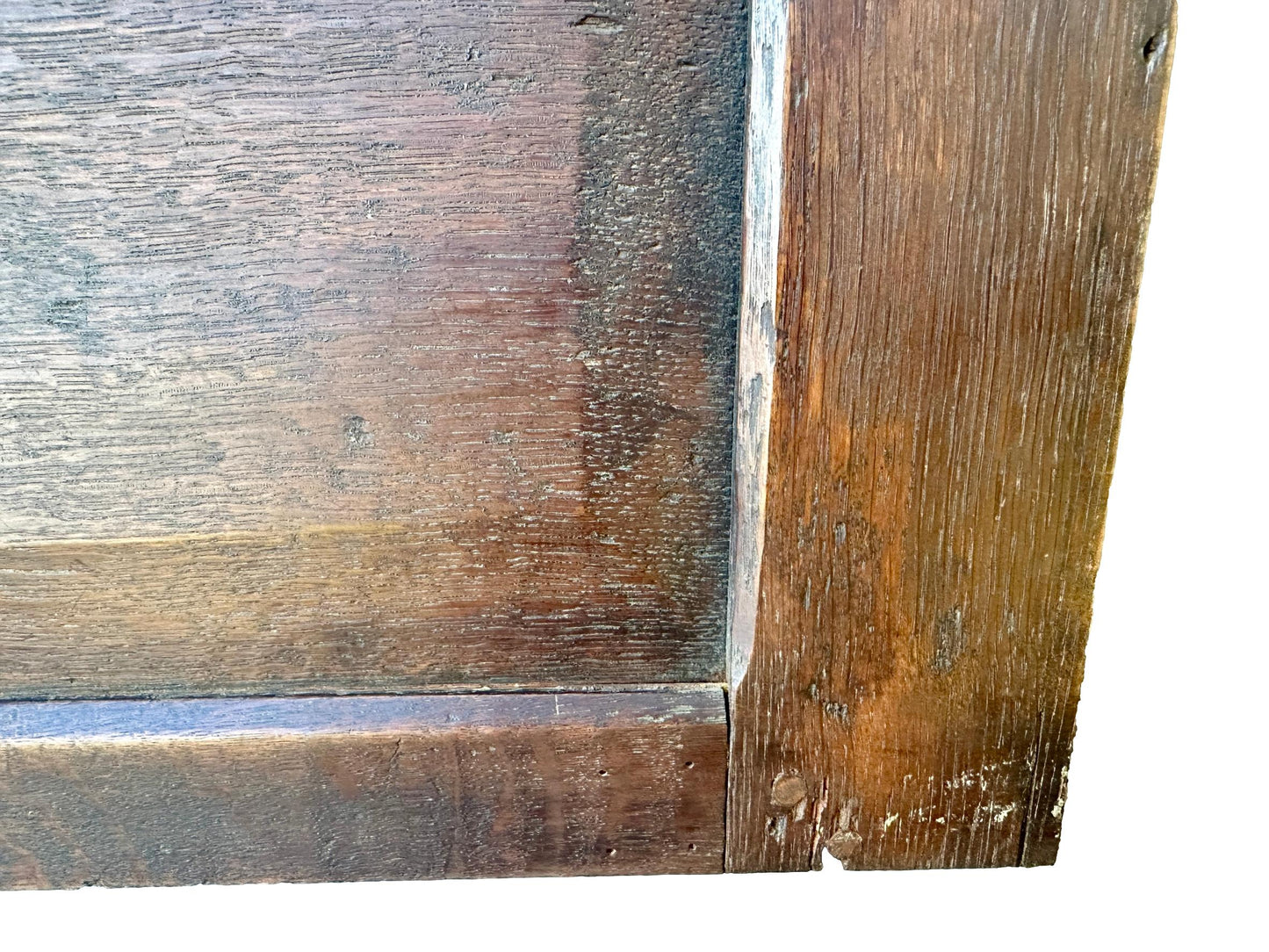 French Antique Carved Oak Wood Door