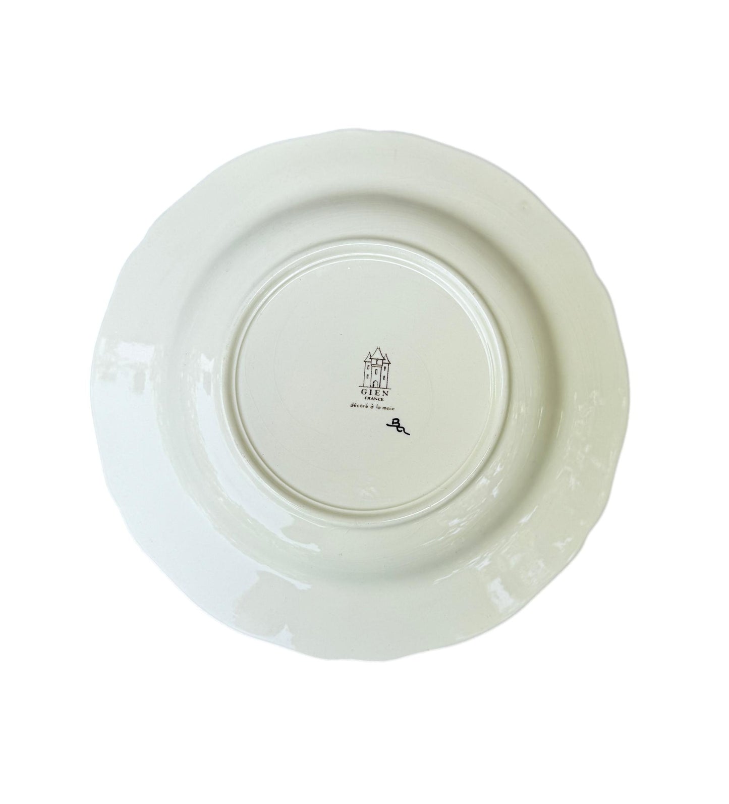 Gien Rambouillet Deep Plate – Mallard Duck – Vintage France