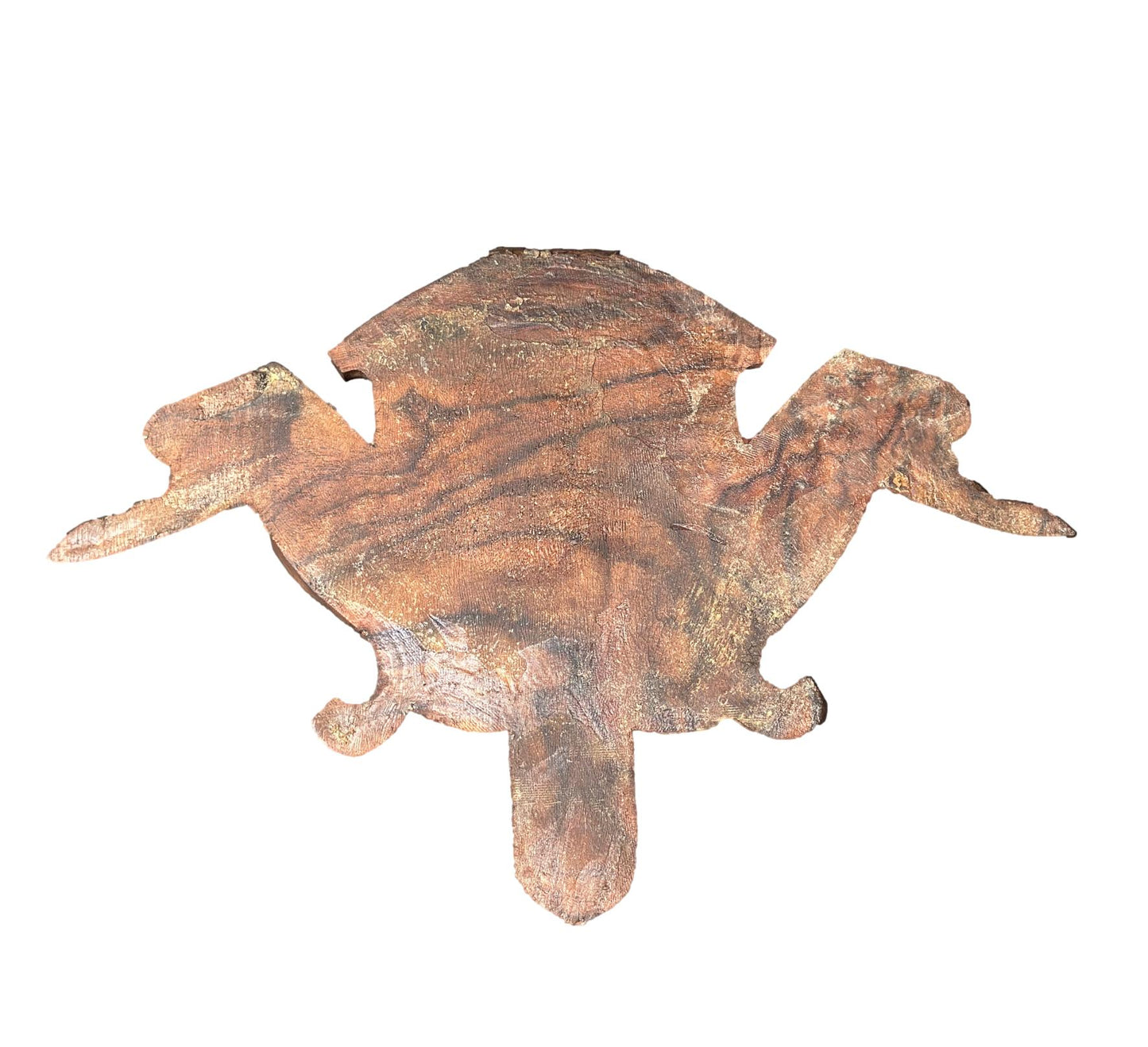 French Antique Hand-Carved Rosewood Lion Head Blason Crest