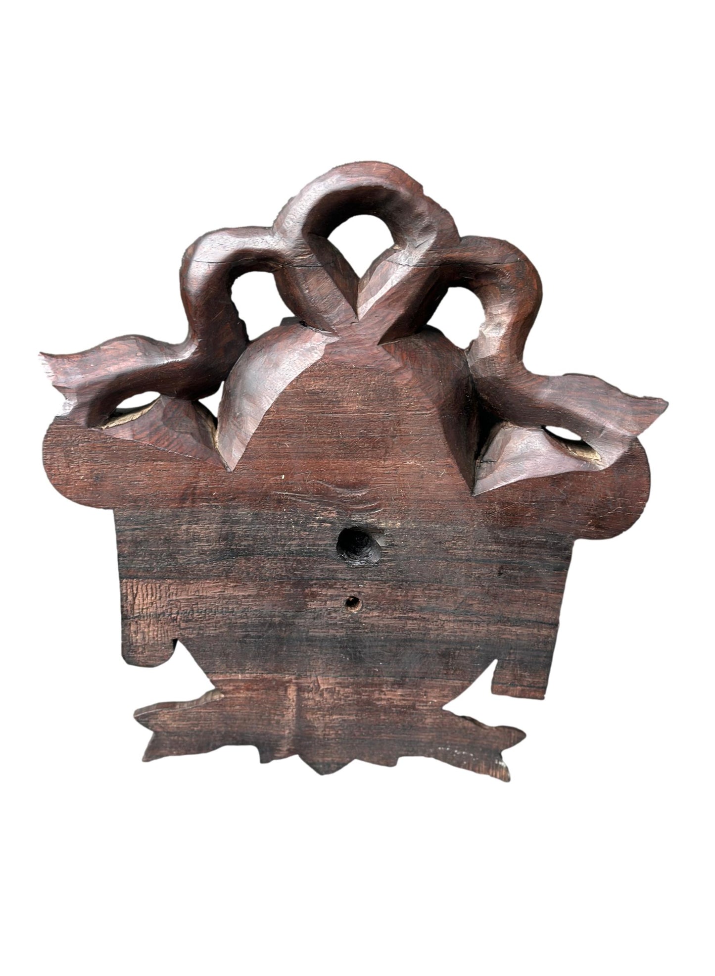 Antique Hand-Carved Louis XVI Style Crest, Blason