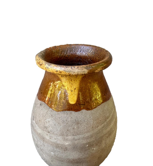 1920's Antique French Grease Pot Vallauris