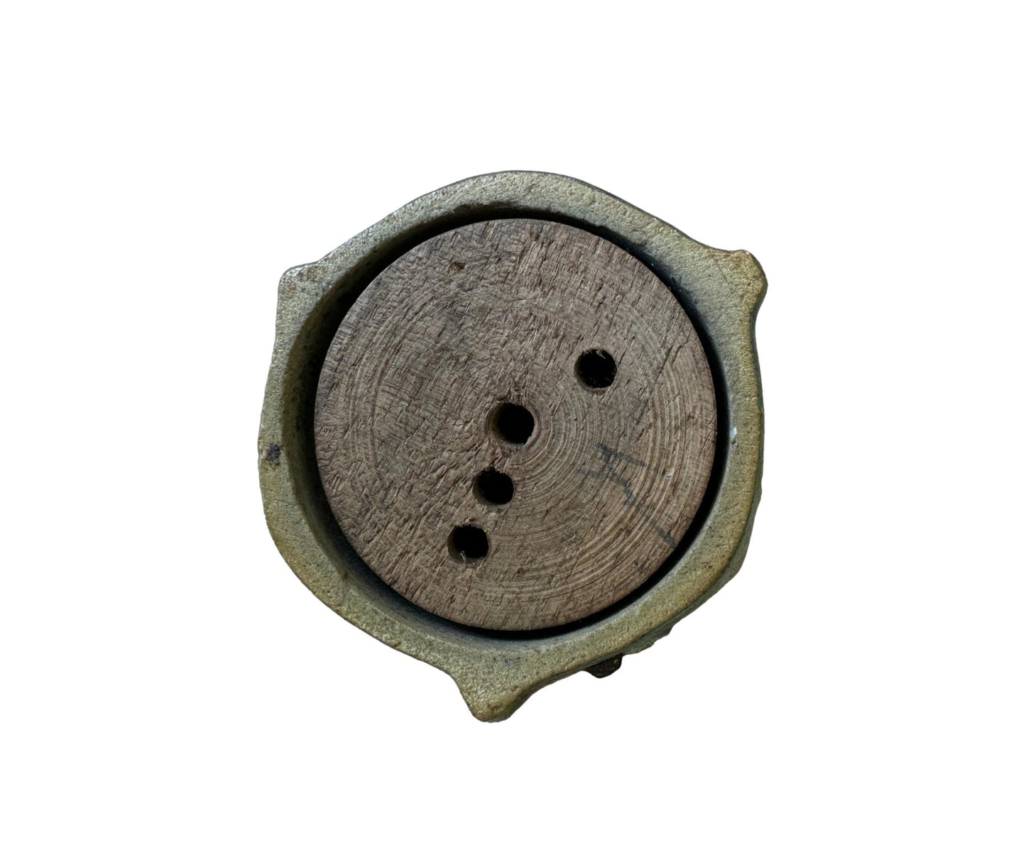 Antique Art Nouveau Table Bell | Glazed Stoneware | 1900