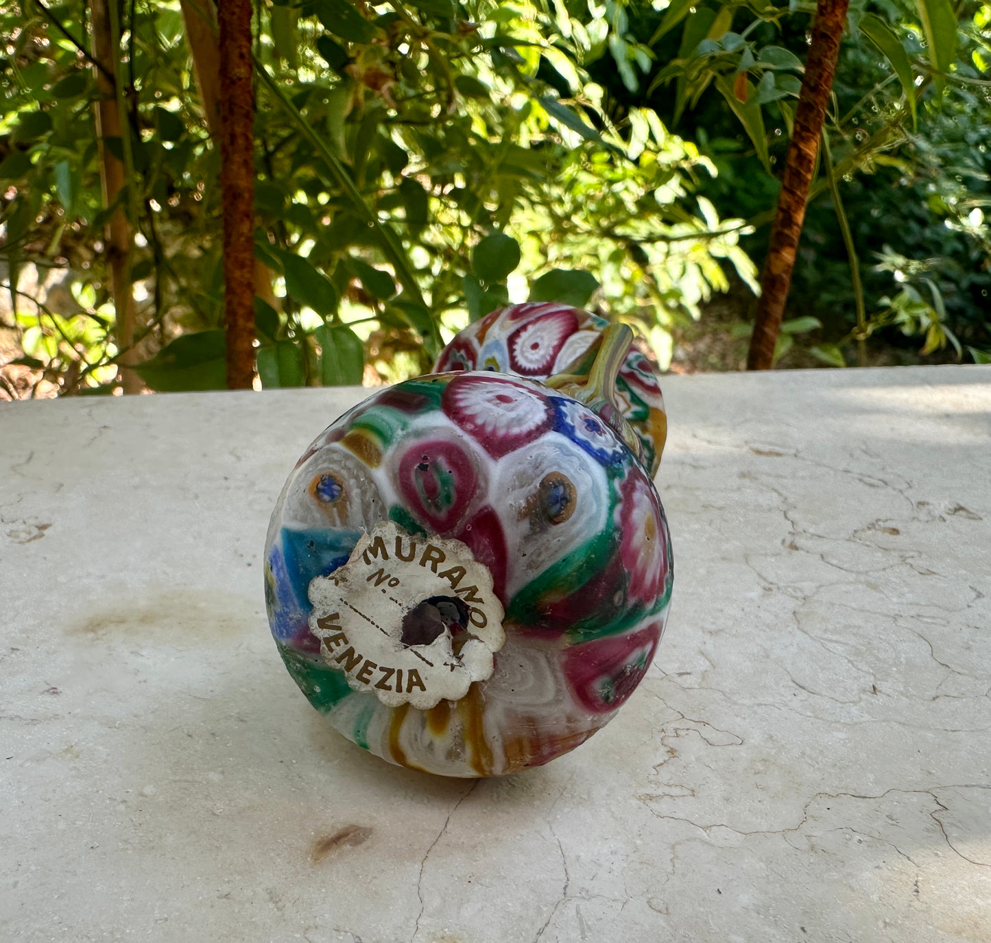 Vintage Murano Millefiori Vase – Hand Blown 1960s Art Glass
