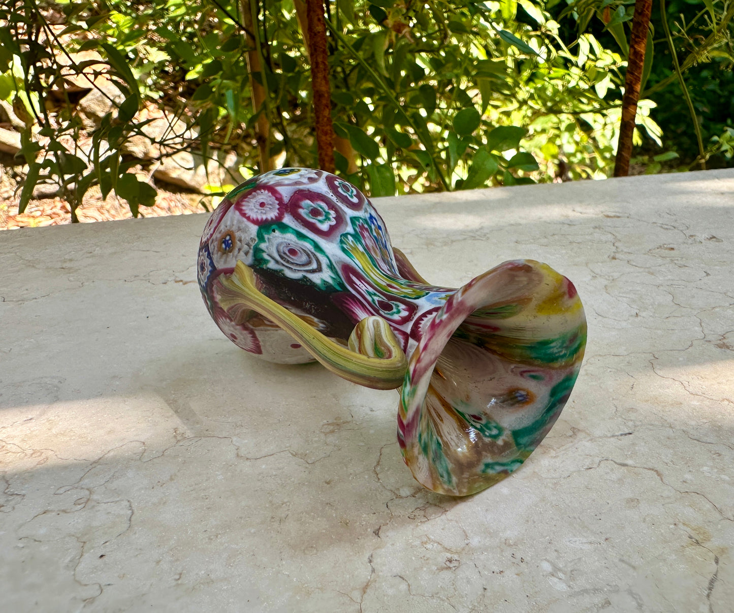 Vintage Murano Millefiori Vase – Hand Blown 1960s Art Glass