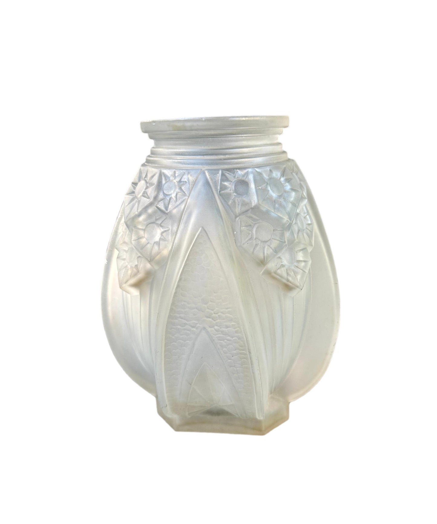 Muller Frères Art Deco Glass Vase