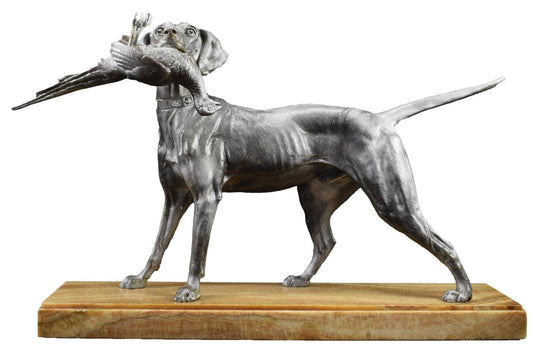 C.MASSON Large Sculpture Hunting Dog French