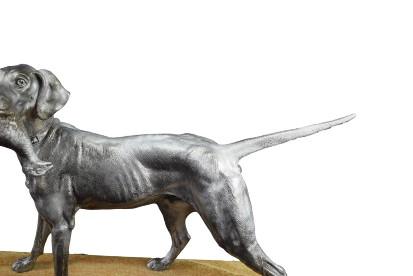 C.MASSON Large Sculpture Hunting Dog French