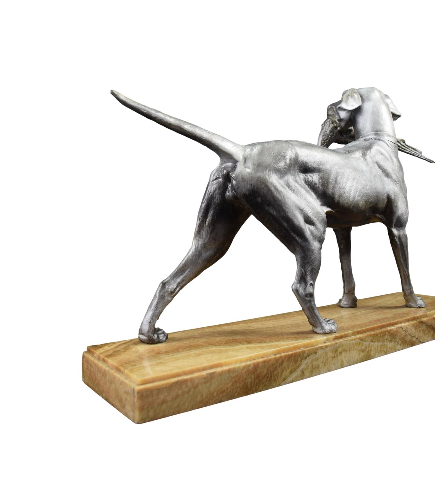 C.MASSON Large Sculpture Hunting Dog French