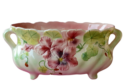 Saint Clement Art Nouveau Majolica PlanterSaint Clement Art Nouveau Majolica Planter