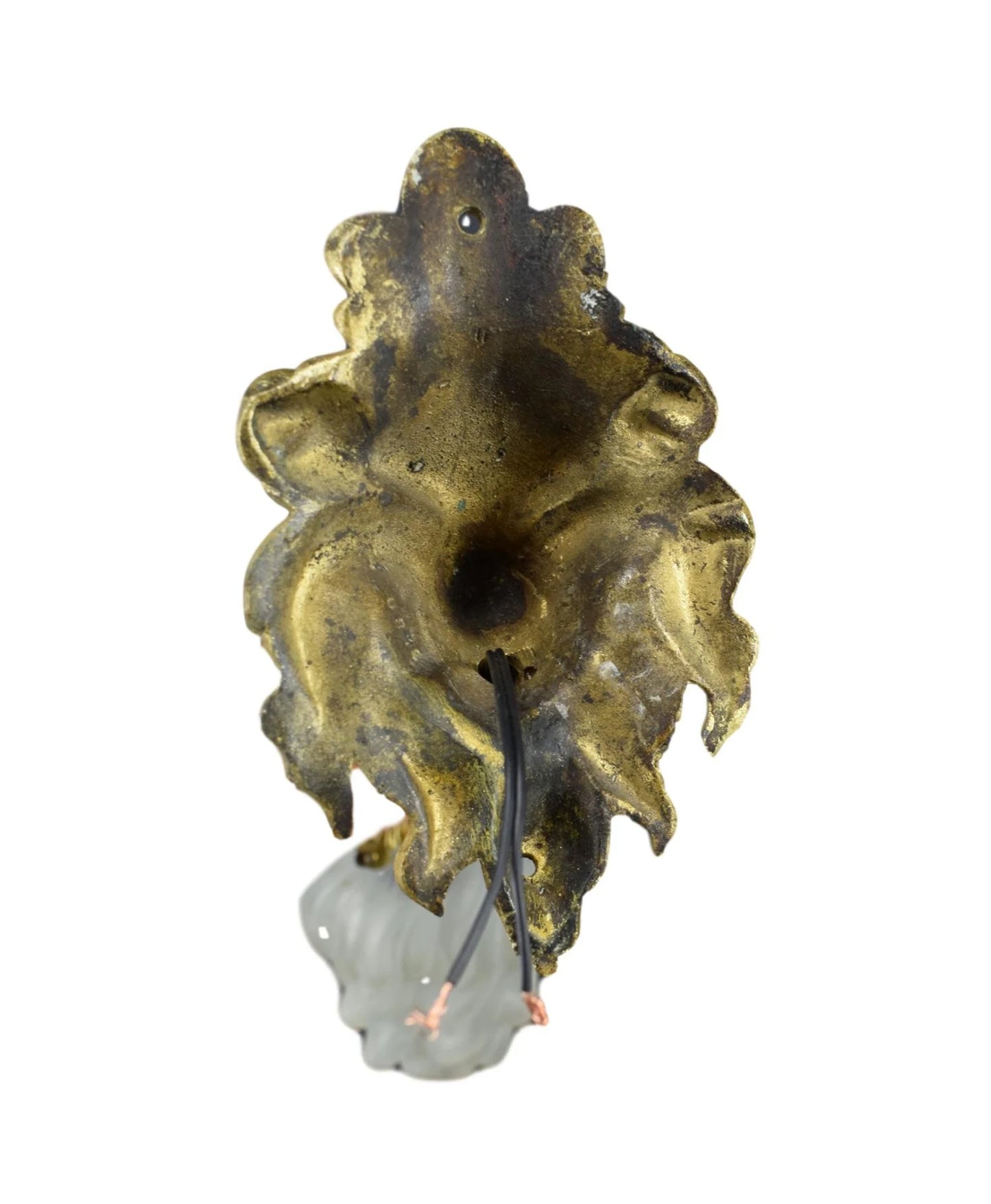 Antique French Lion Bronze Sconce – 19th Century Lighting