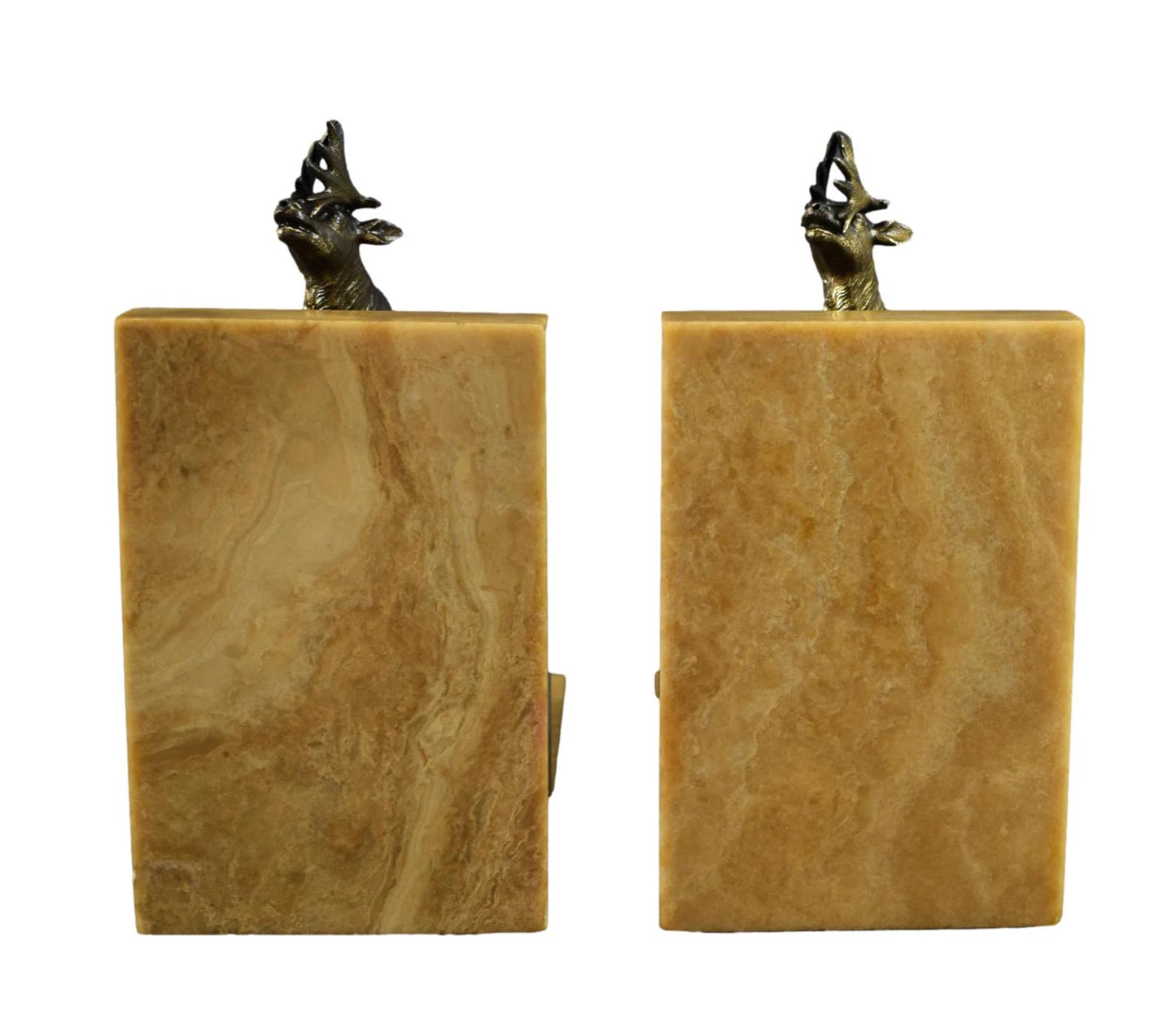 Art Deco Bookends Elks Signed