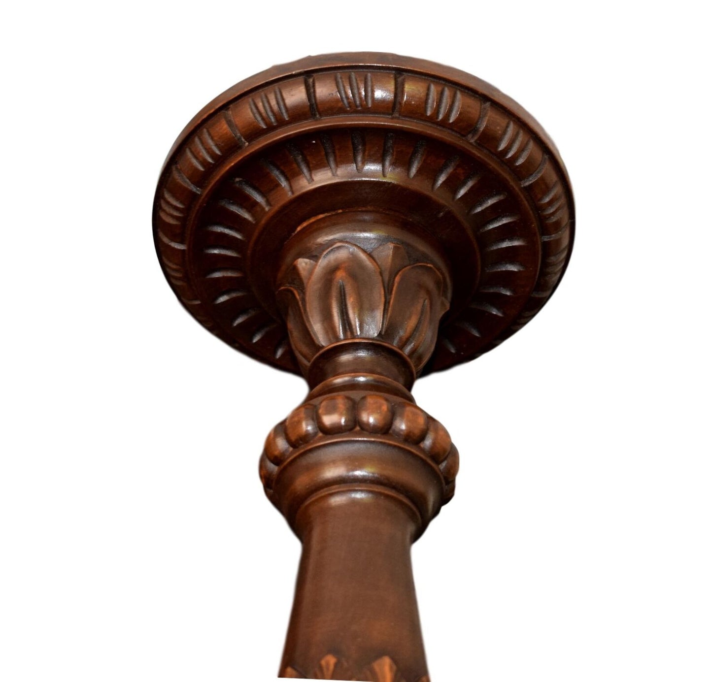 31" Antique Victorian Hand Carved Wood Chandelier