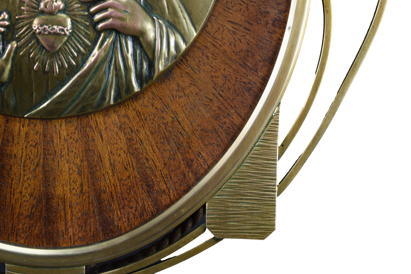 Art Deco French Religious Wall Plaque – Christ Medallion Signed RUFFONY