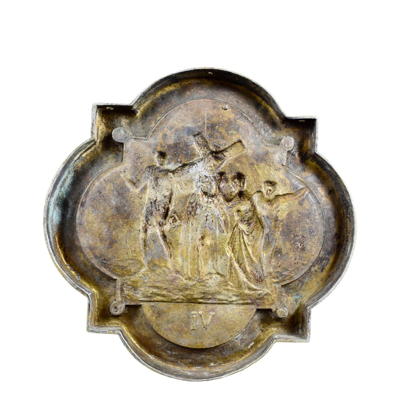 19th Century French Bronze Religious Plaque – Station VI