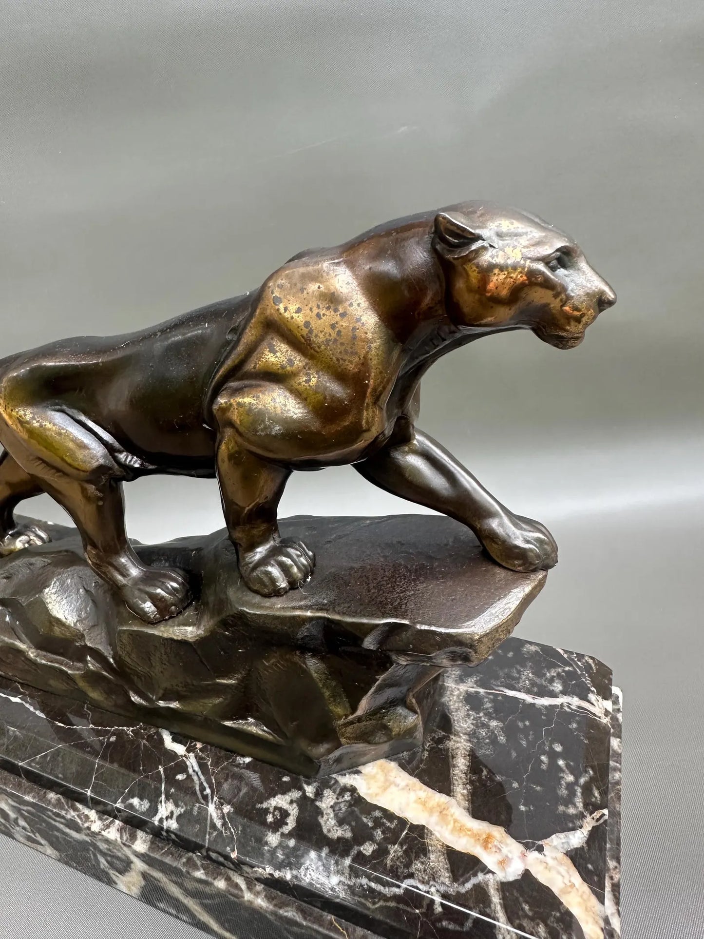 Art Deco Panther Sculpture, 1930s