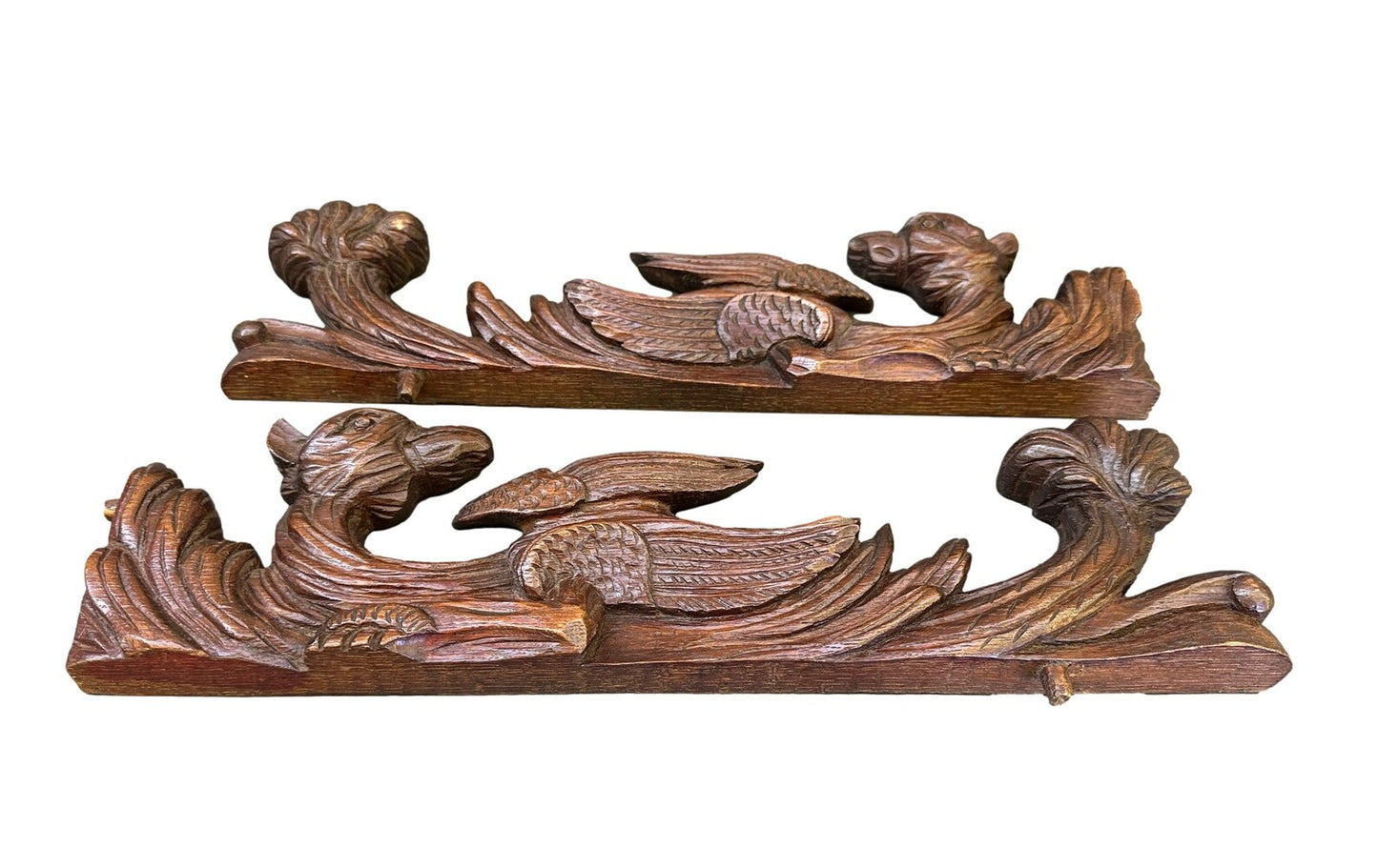 Architectural Pair Of Ornamental Furniture Wood