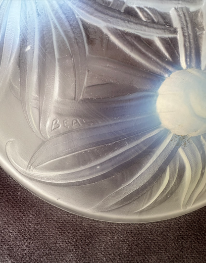 Art Deco French Glass Bowl Etling Beal