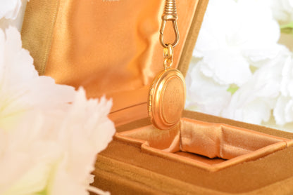 Antique Victorian Oval Locket, 24k Gold Plated, Engraved Cross Pendant, Photo Locket with Removable Glass, 1880s Keepsake