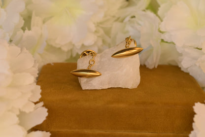 Antique Art Nouveau Cufflinks – Gold Plated – Mistletoe Design – French Cufflinks circa 1900