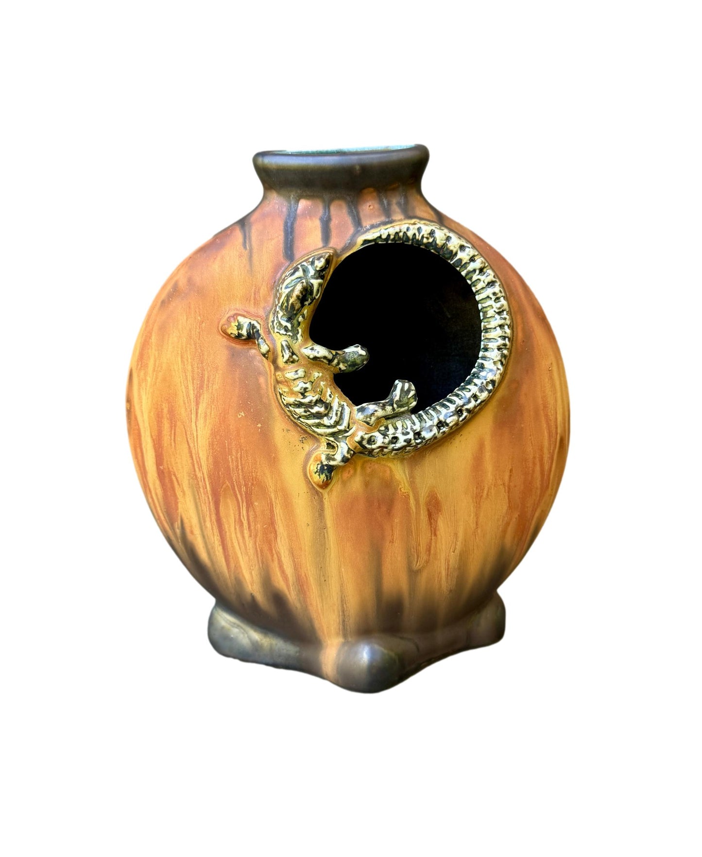 Vintage 1920 Gilbert Méténier Stoneware Vase Art Nouveau & Deco