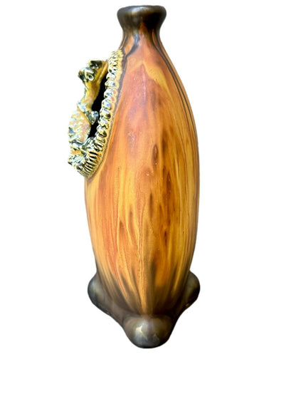 Vintage 1920 Gilbert Méténier Stoneware Vase Art Nouveau & Deco