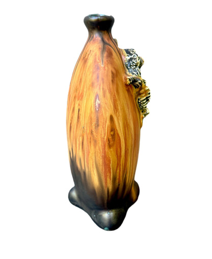 Vintage 1920 Gilbert Méténier Stoneware Vase Art Nouveau & Deco