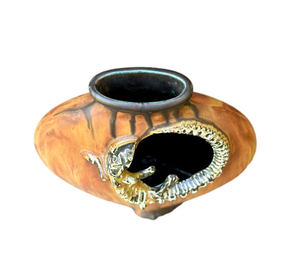 Vintage 1920 Gilbert Méténier Stoneware Vase Art Nouveau & Deco