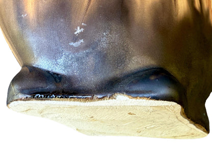 Vintage 1920 Gilbert Méténier Stoneware Vase Art Nouveau & Deco