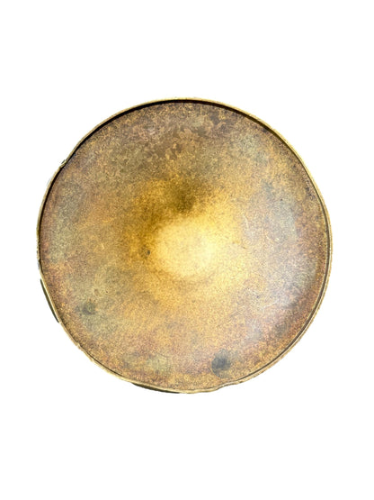 19th Bronze Cassolette Covered Dish – Fruit & Flower Motif