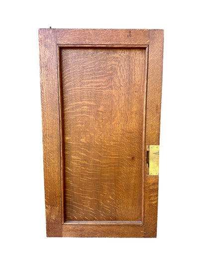 French antique carved oak wood door