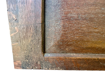 French Antique Carved Oak Wood Door
