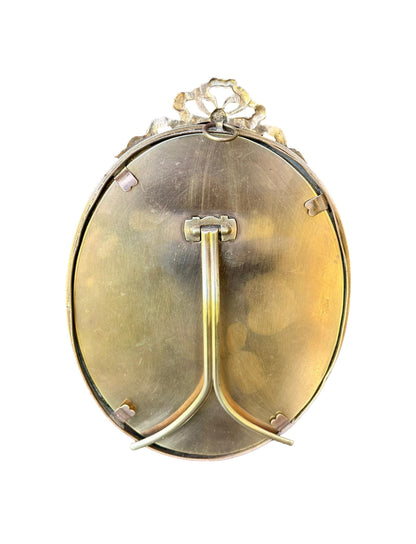 French Antique Brass and Gilt Bronze Photo Frame – Louis XVI Style – Early 1900s