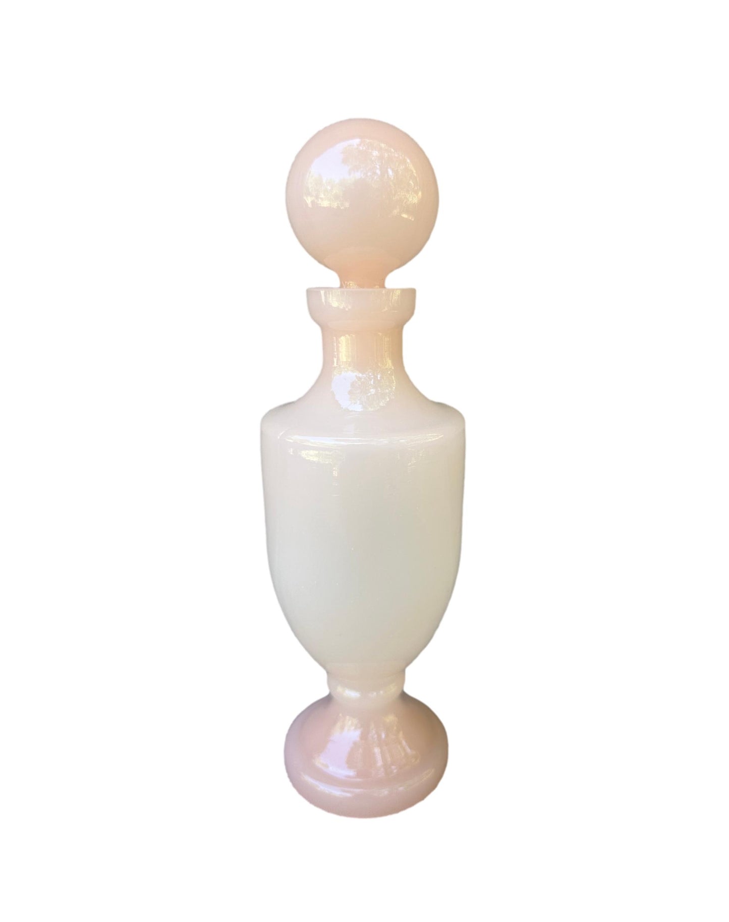 1960's Vintage French Pink Opaline Perfume Bottle