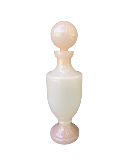 1960's Vintage French Pink Opaline Perfume Bottle