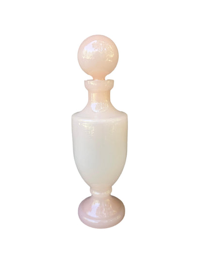 1960's Vintage French Pink Opaline Perfume Bottle