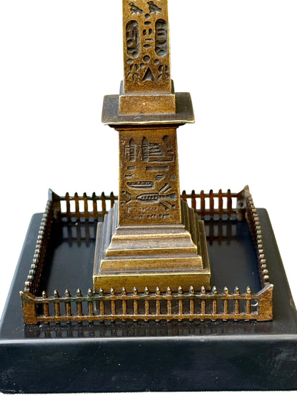 19th Century Bronze Louxor Obelisk - Paris