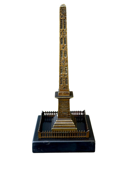 19th Century Bronze Louxor Obelisk - Paris