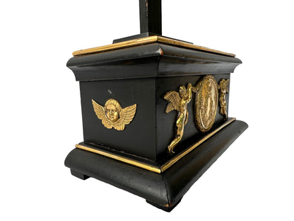 Antique Empire Crucifix 1810 | Gilt Bronze & Baptism Medallion