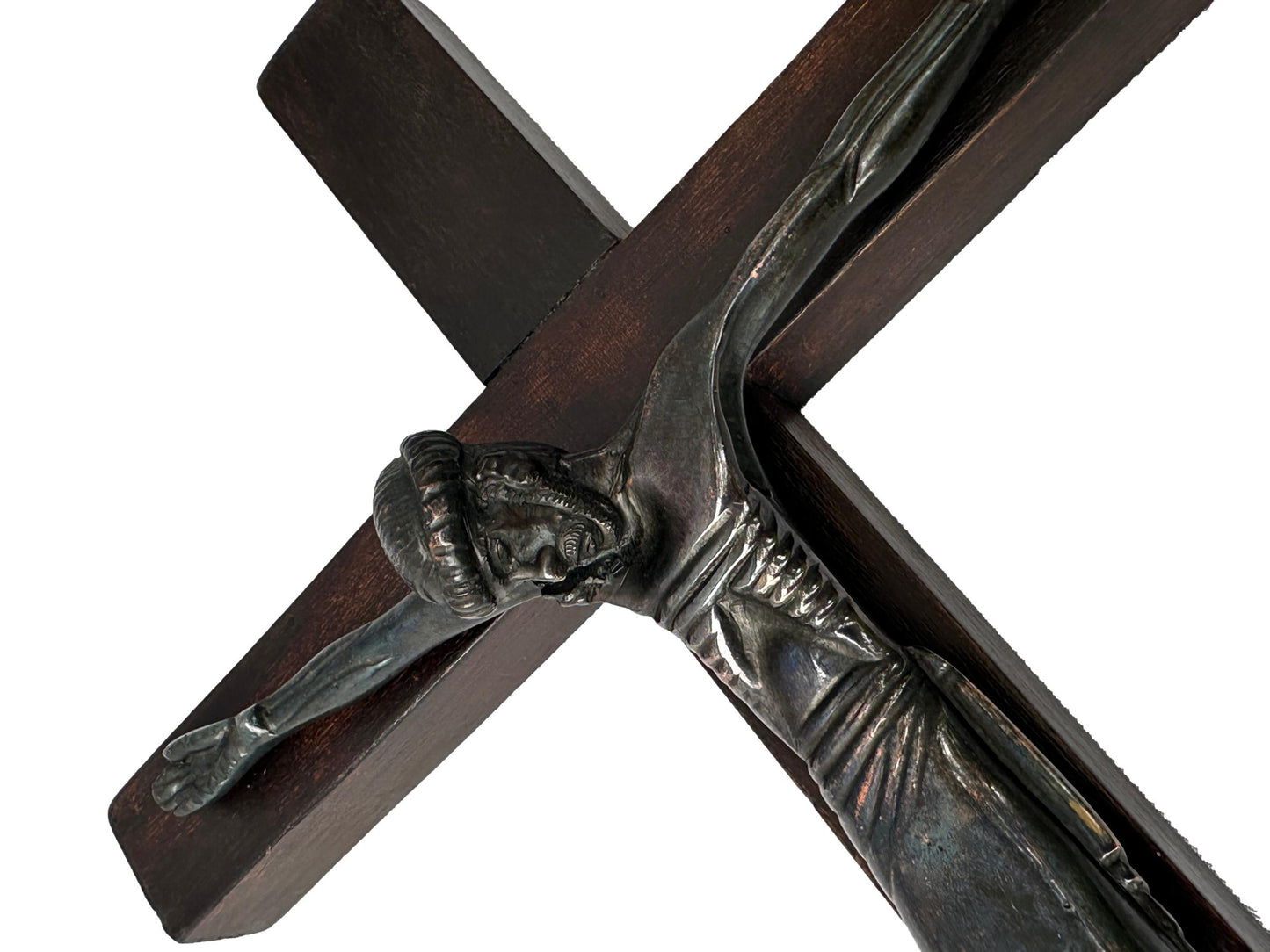 Jean Lambert-Rucki Bronze Crucifix | Art Deco Modernist Sculpture