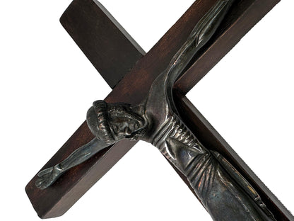 Jean Lambert-Rucki Bronze Crucifix | Art Deco Modernist Sculpture
