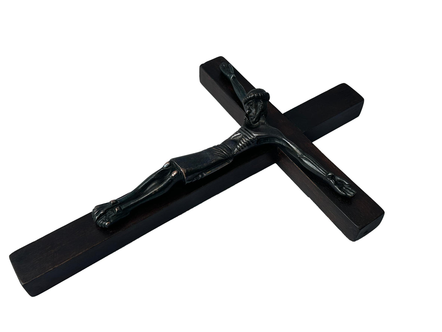 Jean Lambert-Rucki Bronze Crucifix | Art Deco Modernist Sculpture