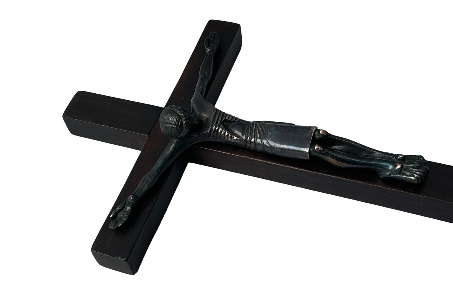 Jean Lambert-Rucki Bronze Crucifix | Art Deco Modernist Sculpture