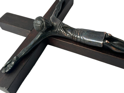 Jean Lambert-Rucki Bronze Crucifix | Art Deco Modernist Sculpture