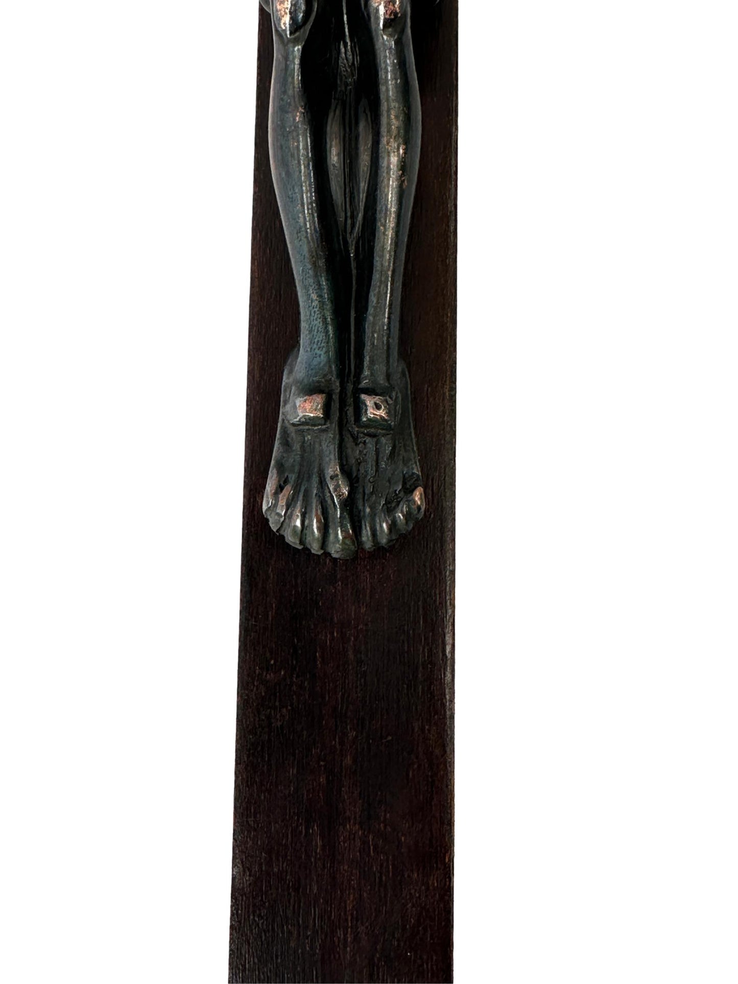 Jean Lambert-Rucki Bronze Crucifix | Art Deco Modernist Sculpture