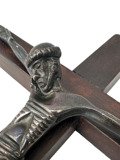 Jean Lambert-Rucki Bronze Crucifix | Art Deco Modernist Sculpture